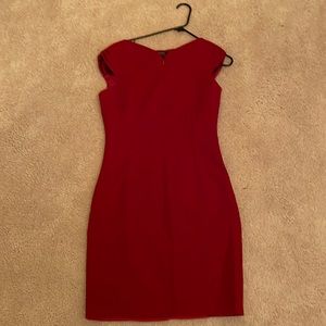 Tahari Red Sheath Dress Size 6